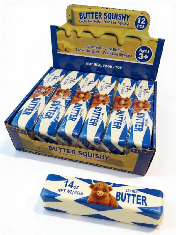 Highland Cow Scotland Butter Squishy 14oz