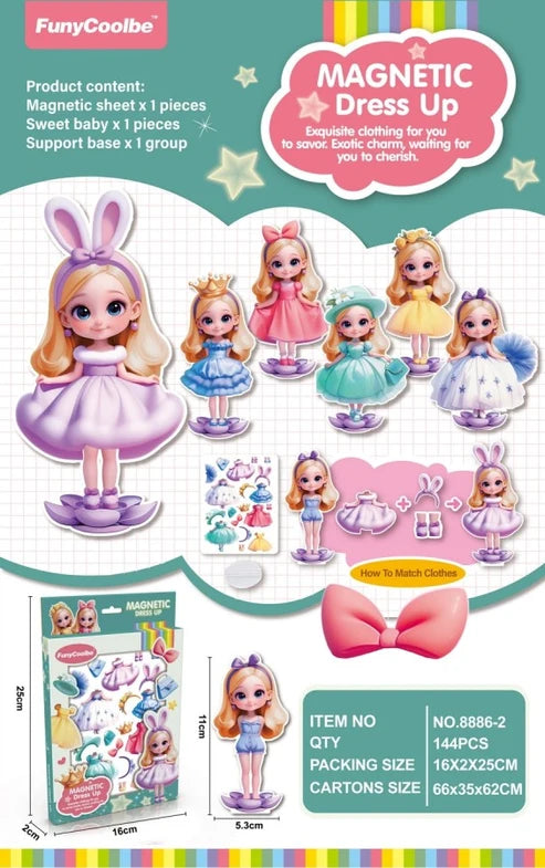 Magnetic Dress-Up Set with Baby & Accessories
