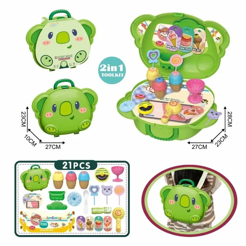 2 In 1 Pink Fashion Elephant In Carry Case
