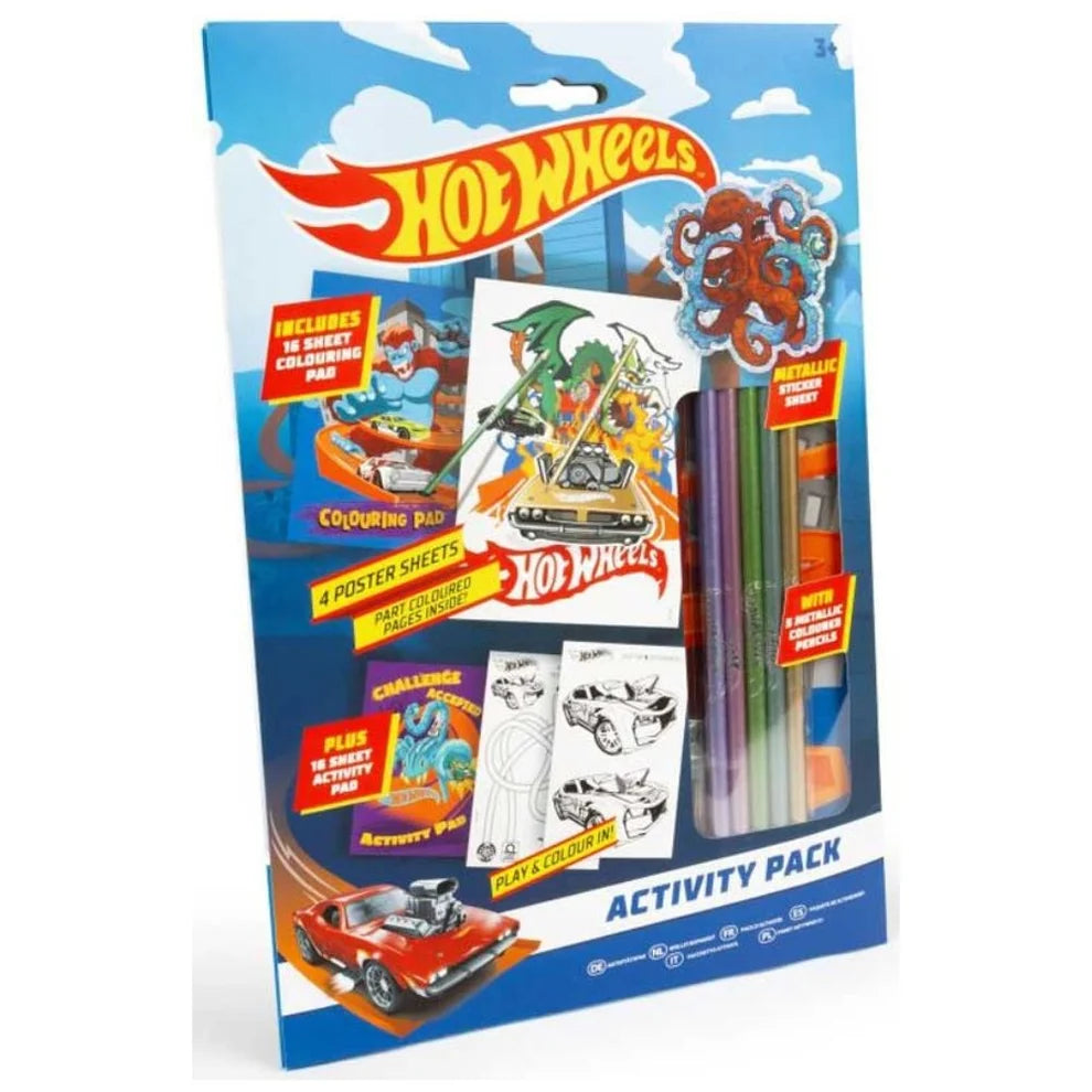 Hot Wheels Colouring Pack